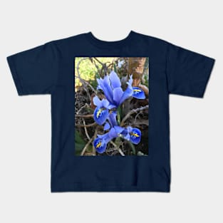 Mini Blue Iris Kids T-Shirt